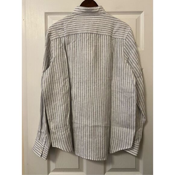 COS MENS LINEN STRIPED SHIRT - Picture 8 of 15